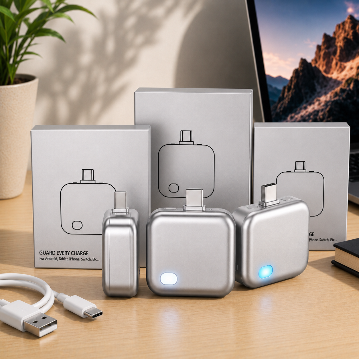 ChargeGuard Pro™ — USB-C Auto Shut-Off Charger Adapter