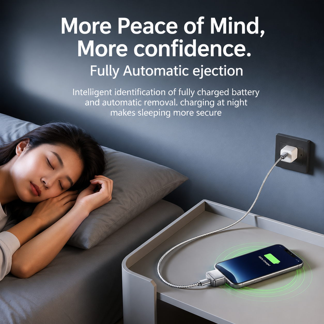 ChargeGuard Pro™ — USB-C Auto Shut-Off Charger Adapter