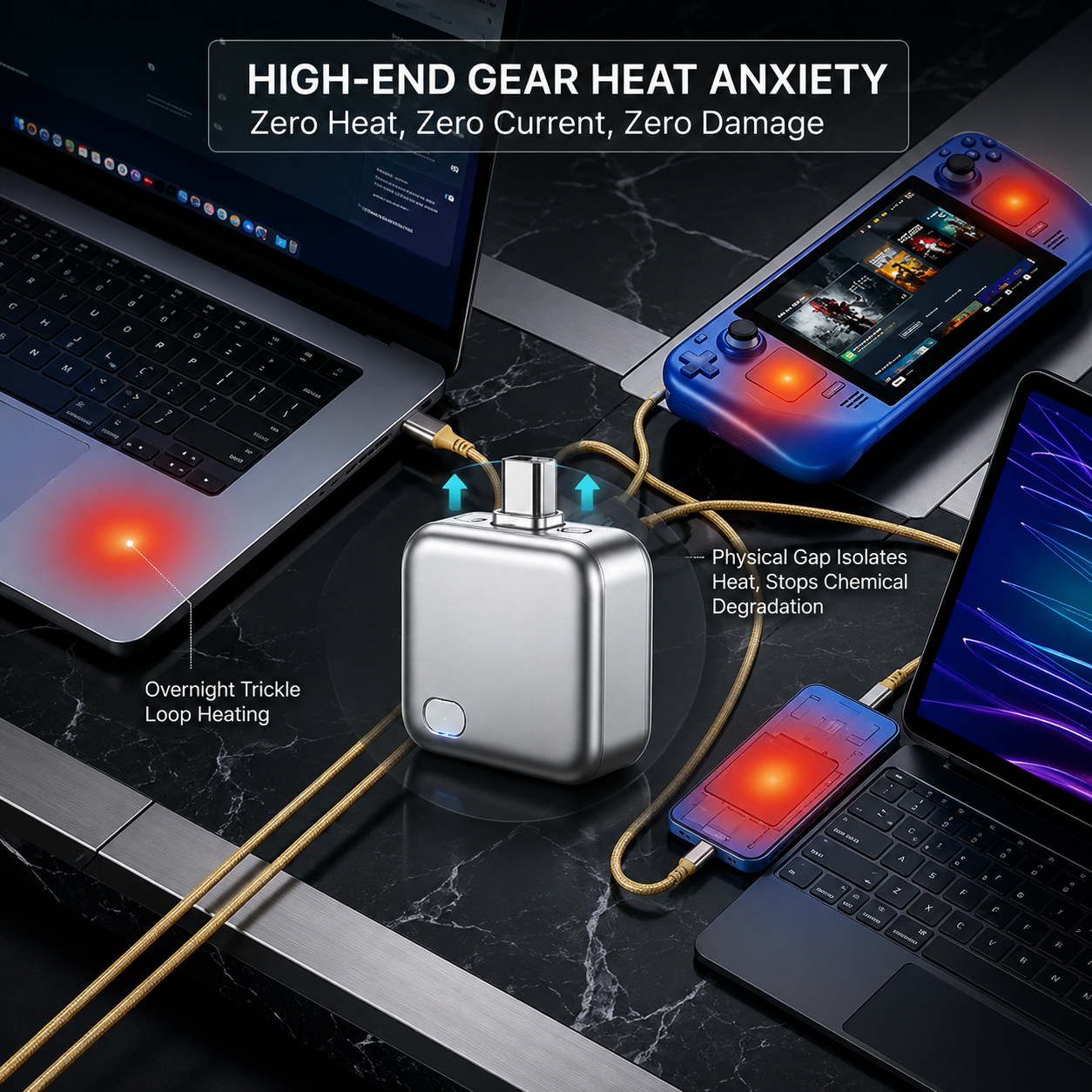 ChargeGuard Pro™ — USB-C Auto Shut-Off Charger Adapter