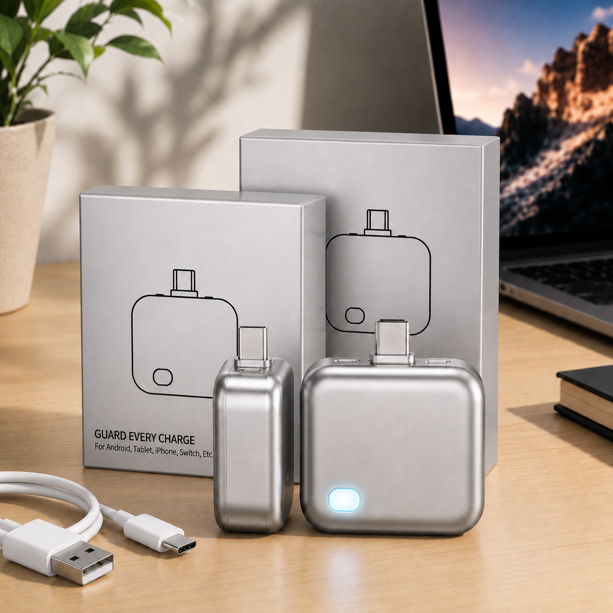 ChargeGuard Pro™ — USB-C Auto Shut-Off Charger Adapter