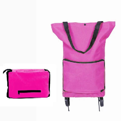 Folding Shopping Cart Bag with Wheels
