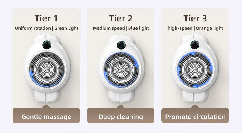 Automatic Wall-Mounted Bath Brush – Electric Body Scrubber
