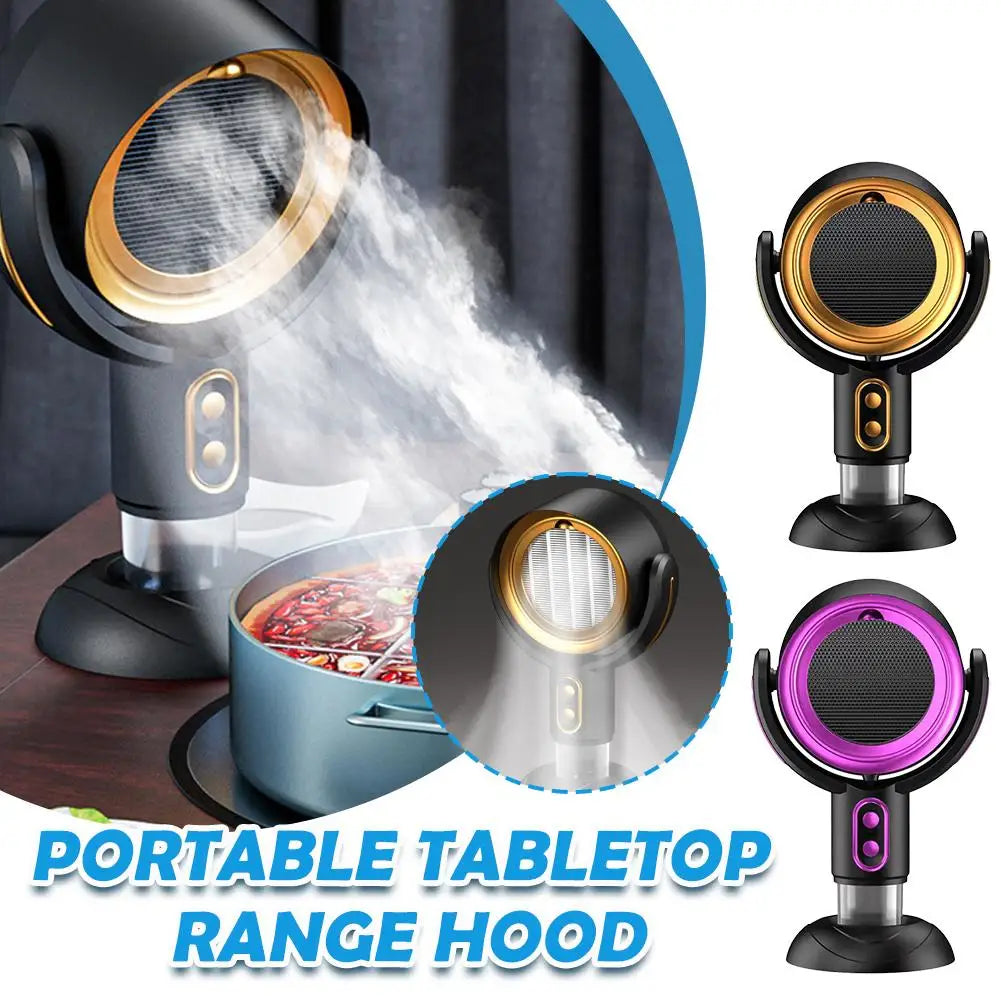 Portable Desktop Range Hood – USB Rechargeable Mini Extractor