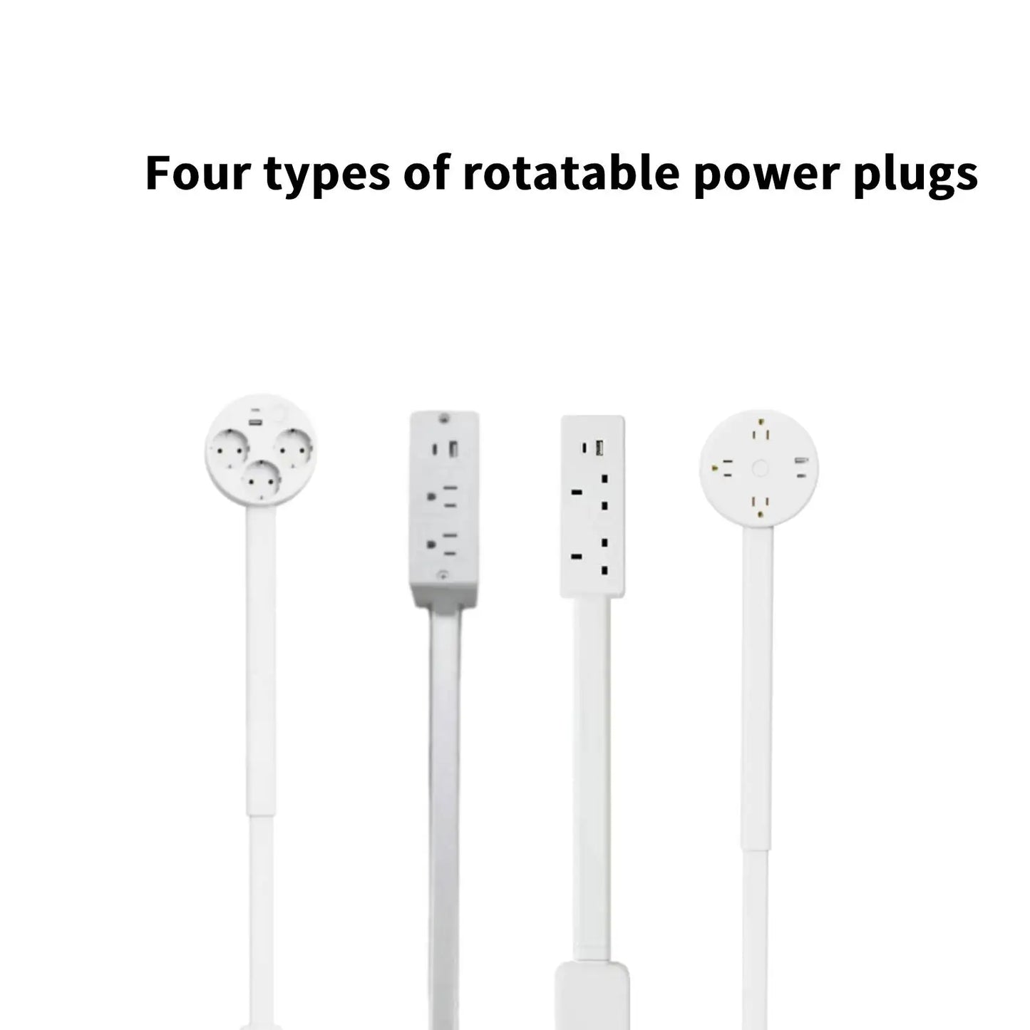 Rotating Wall Outlet Extender with USB