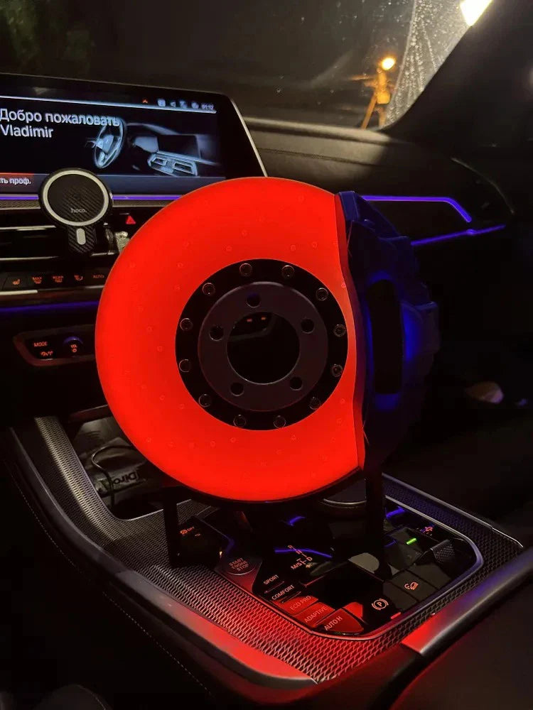 Brake Disc LED Desk Light – Rechargeable Automotive Ambient Decor