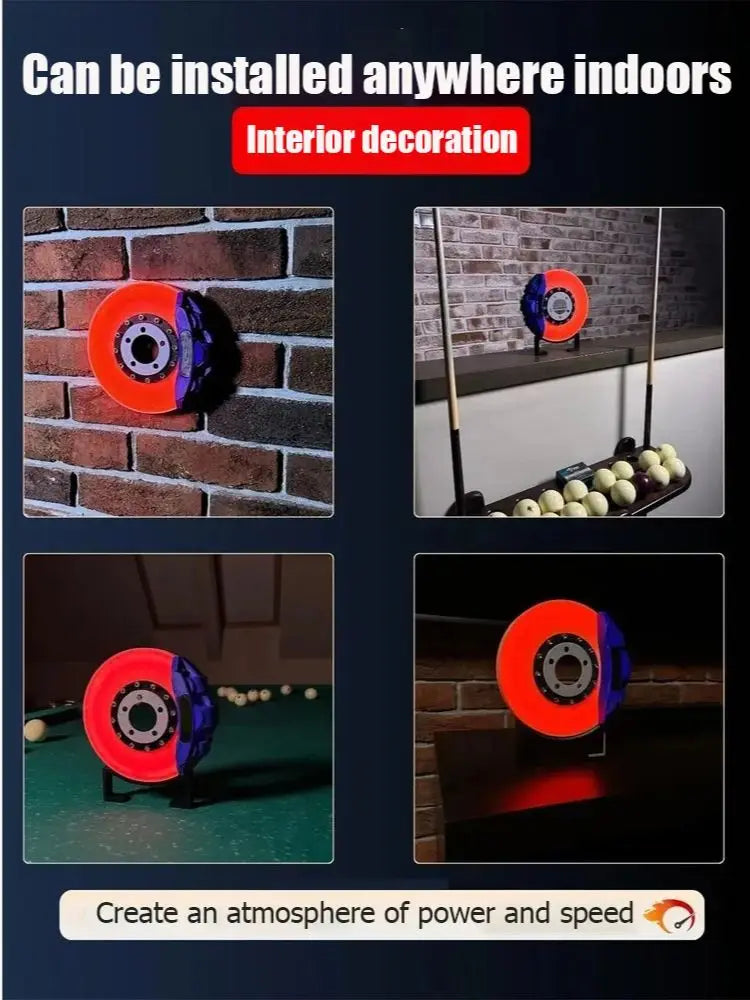 Brake Disc LED Desk Light – Rechargeable Automotive Ambient Decor