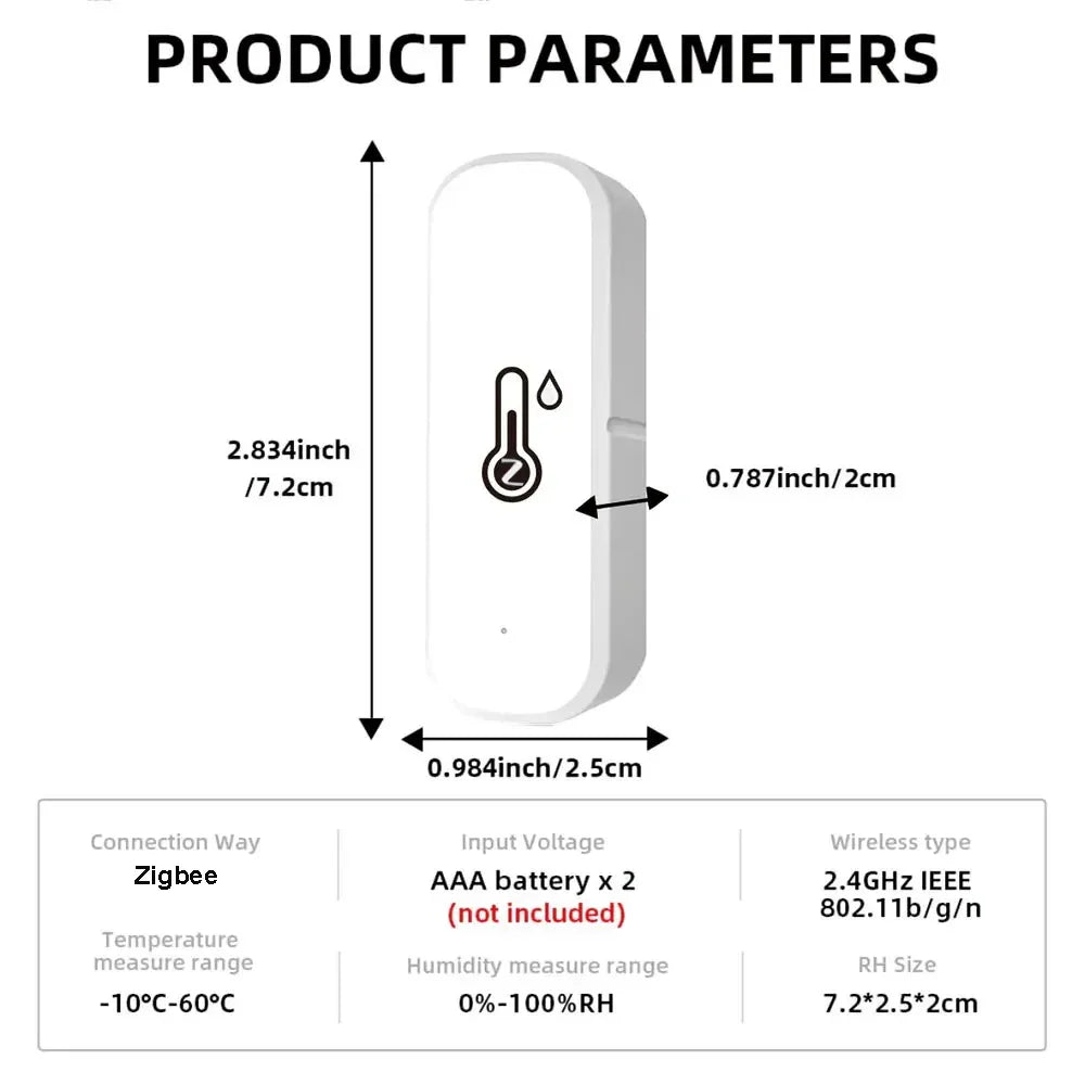 Zigbee 3.0 Temperature & Humidity Sensor