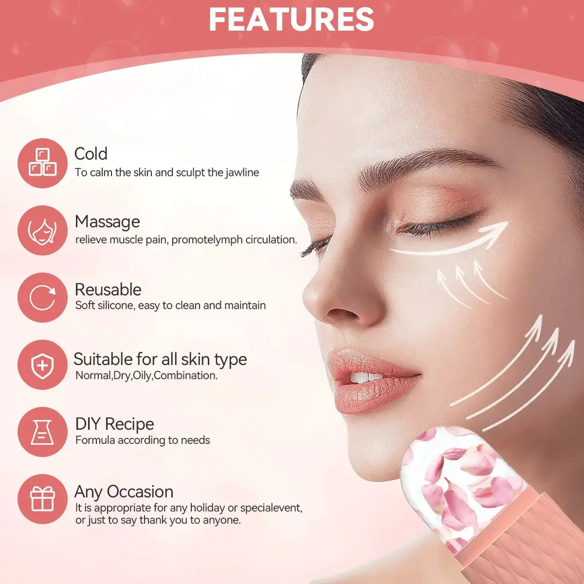 “3-in-1 Ice Roller & Gua Sha Facial Massage Kit for Glowing Skin”