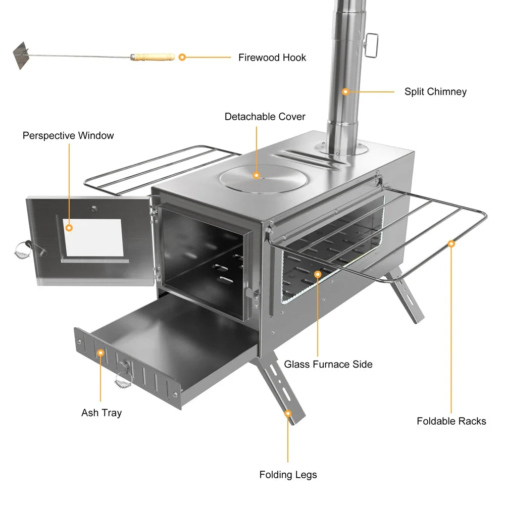 Portable Wood Burning Stove