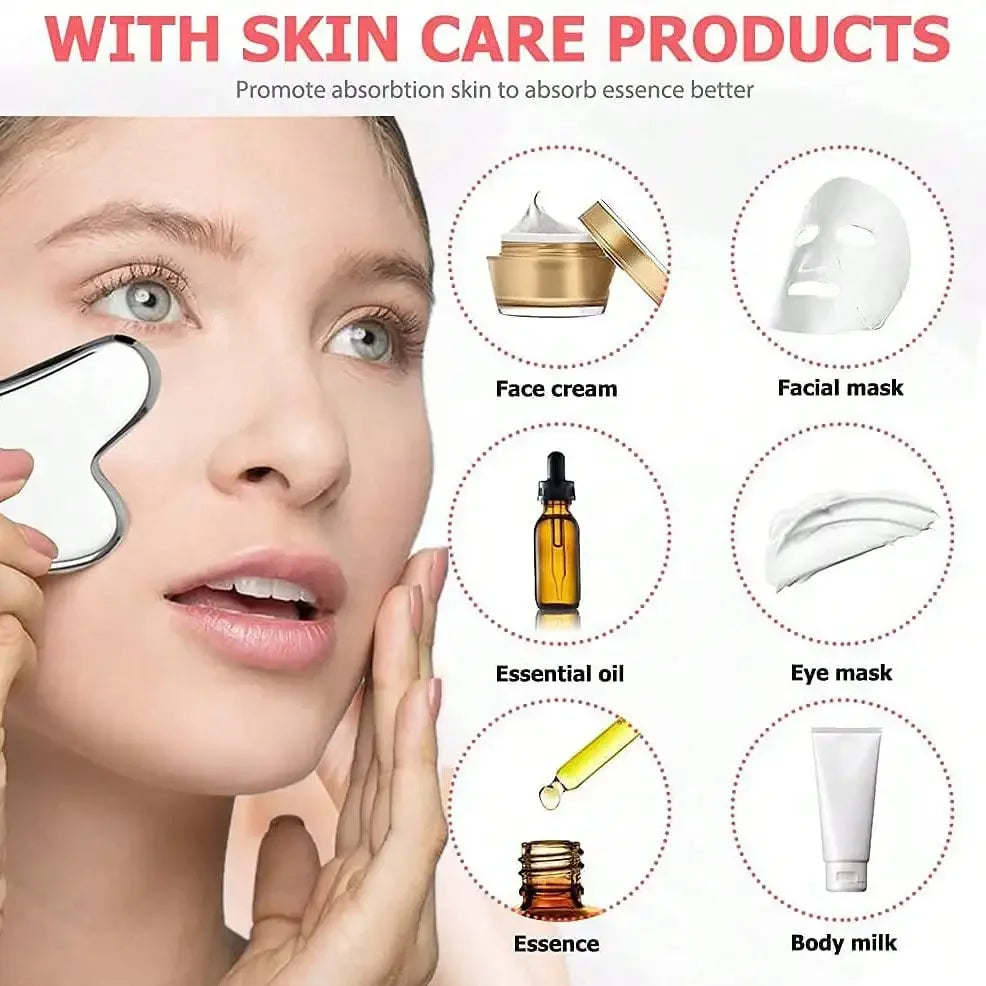 “3-in-1 Ice Roller & Gua Sha Facial Massage Kit for Glowing Skin”