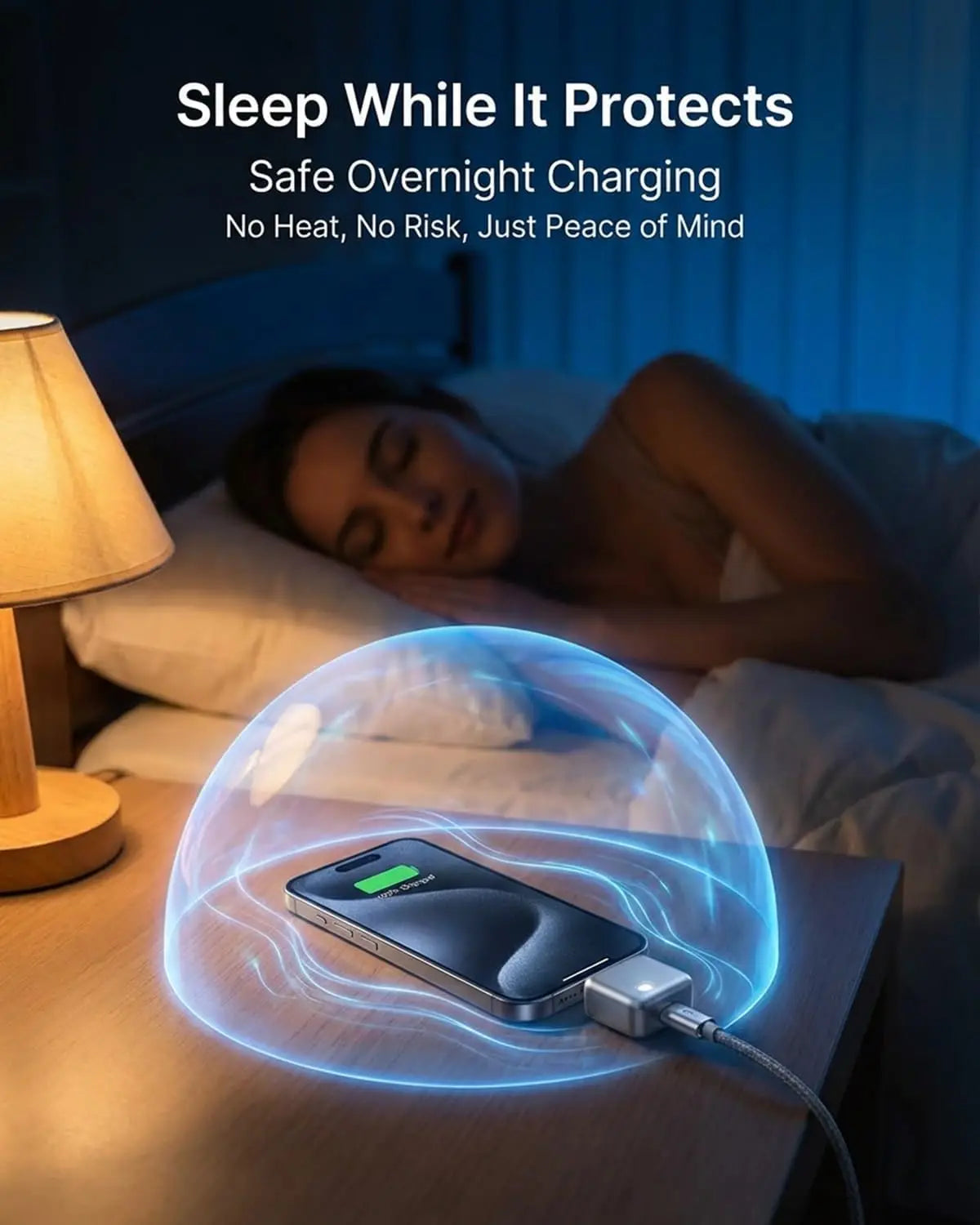 ChargeGuard Pro™ — USB-C Auto Shut-Off Charger Adapter