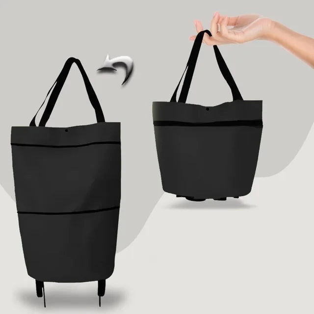 Folding Shopping Cart Bag with Wheels