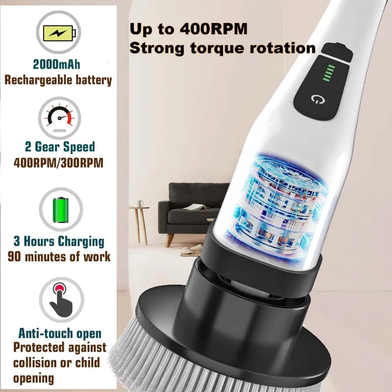 SpinScrub™ – Cordless Power Scrubber for Effortless Deep Cleaning