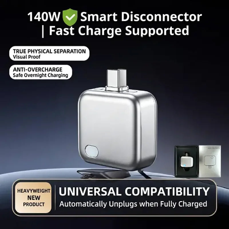 ChargeGuard Pro™ — USB-C Auto Shut-Off Charger Adapter