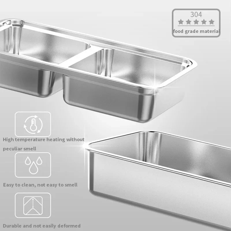 Liren Portable Electric Lunch Box – 304 Stainless Steel