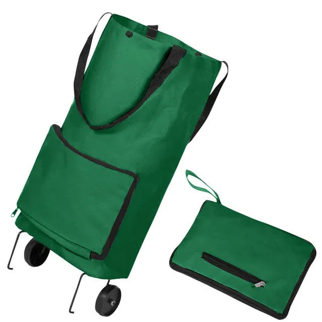 Folding Shopping Cart Bag with Wheels