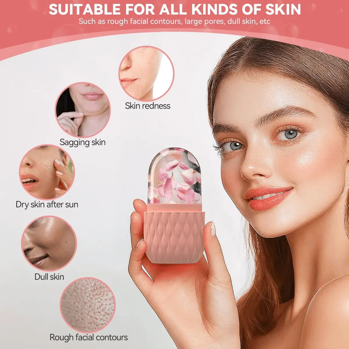 “3-in-1 Ice Roller & Gua Sha Facial Massage Kit for Glowing Skin”