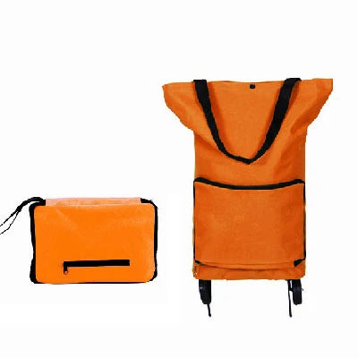 Folding Shopping Cart Bag with Wheels