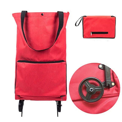 Folding Shopping Cart Bag with Wheels