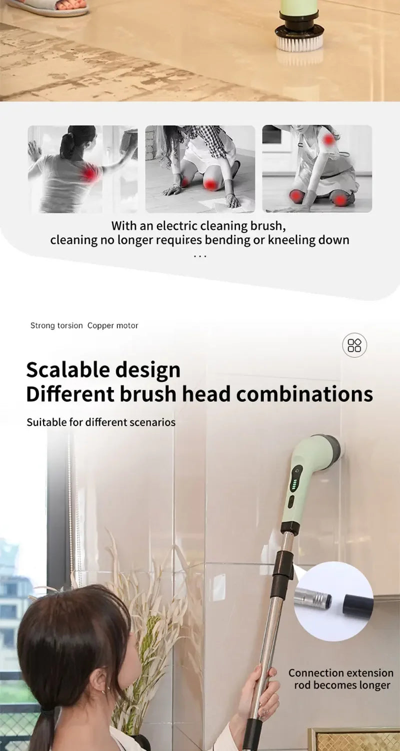 SpinScrub™ – Cordless Power Scrubber for Effortless Deep Cleaning