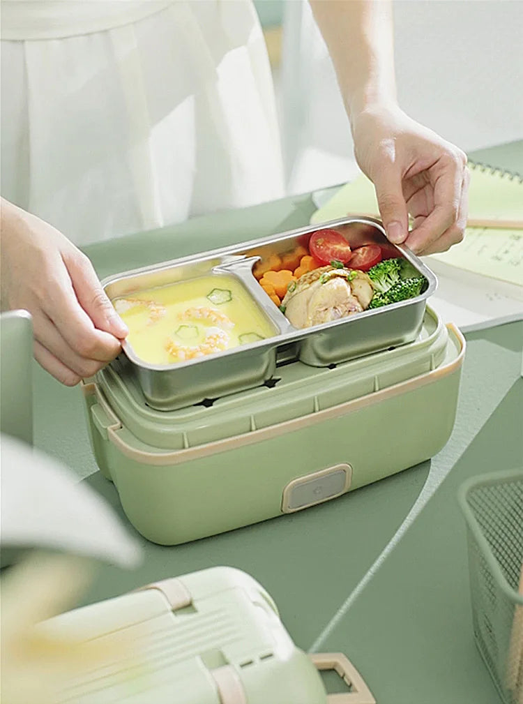 Liren Portable Electric Lunch Box – 304 Stainless Steel